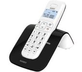 Teléfono Con Identificador De Llamadas Saiet Slide Dect, Color Negro Y Blanco