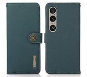 Funda Tipo Cartera Para Sony Xperia 1 Vi Con Bloqueo Rfid De Piel Auténtica, Color Verde