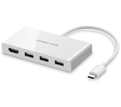 Adaptador Ugreen 40374 Mm132 4in1 Type-c A 3usb Hdmi Para Huawei Mate40/p50 Samsung S20