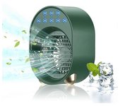 Aire Acondicionado Portátil, Miniventilador, Enfriador De Aire, Miniaire Acondicionado Recargable (verde)