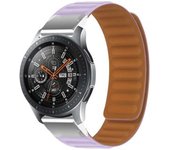 Correa De Eslabones Cierre Magnético Para Garmin Forerunner 955 Solar Violeta