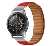 Correa De Eslabones Cierre Magnético Para Garmin Instinct Solar - Camo Edition Rojo