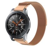 Correa Milanese Acero Inoxidable Loop Para Garmin Tactix Delta - Solar Sapphire Edition Oro Rosa