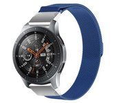 Correa Milanese Acero Inoxidable Loop Para Garmin Tactix Delta - Solar Sapphire Edition Azul