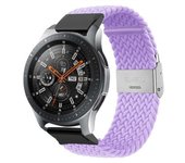 Correa Solo Loop Ajustable Trenzada Para Garmin Fenix 7 - Solar Edition Violeta
