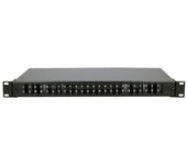Panel De Conexión De Fibra Óptica Extralink De 48 Núcleos (24 Sc Dúplex), Orificios Dúplex Negros