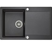 Fregadero Sintético Clivo 45 B-tq 1b 1d Rev 2o Auto Wst Negro Ónix