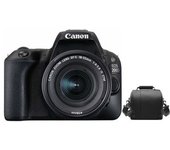 Canon Eos 200d Black Kit Ef-s 18-55mm F4-5.6 Is Stm Black + Camera Bag