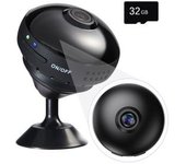 Cámara Panorámica Veanxin Con Tarjeta De Memoria De 32 Gb Smh-551 Negro