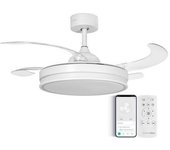 Tuvalu 6036w Ventilador De Techo Silencioso Aspas Ocultas Con Wifi Blanco | Universalblue