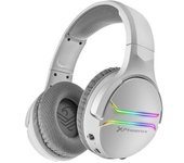 Auriculares Gaming Con Microfono Inalambricos Phoenix Echo Wireless Iluminación Rgb Sonido 7.1 Envolvente Blanco