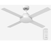 Universalblue Ventilador De Techo 4 Aspas Sin Luz Blanco Poniente 6048w
