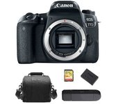 Canon Eos 77d Body + 64gb Sd Card + Camera Bag + Lp-e17 Battery + Memory Card Reader