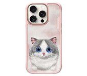 Funda Para Iphone 16 Pro Max Con Bordado De Dibujos Animados, Diseño De Muñeco De Trapo Rosa