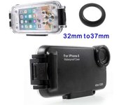 Meikon Ipx8 40m/130ft Underwater Waterproof Diving Case For Iphone Se (2020)/se (2022)/8/7 4.7 Inch-black