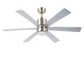 Bastilipo - Mónaco Niquel Led - Ventilador De Techo Led Con Mando A Distancia