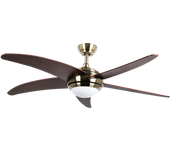 Bastilipo - Malibu Cuero Led - Ventilador De Techo Led Con Mando A Distancia Y Palas Reversibles, Clase De Eficiencia Energética A