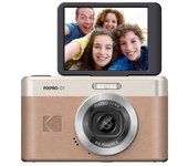 Kodak Pixpro C1 – Cámara Digital Ultra Compacta | 13mp Bsi Cmos, Zoom 4x, Pantalla Lcd 2.8", Flash Led, Batería Integrada – Marrón