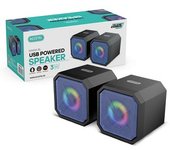 Altavoz Multimedia Rgb Iluminación 2.0 - Azul Ma805-wt