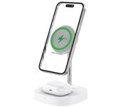Cargador Inalámbrico Carga Rápida 2in1 15w - Blanco Acw315w