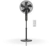 Ventilador De Pie Con Mando A Distancia Newlux W550 Smart Negro