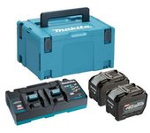 Makita 191y97-1 Kit De Baterías 40vmax 8.0ah Xgt Bl4080fx2 + Dc40rb Xgt Makpac