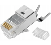 Enchufe Rj45 (8p8c) Universal, Cat.6a, Blindado, Awg 26-24, Paquete De 100