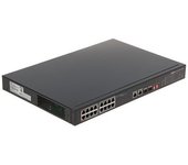 Dahua Swith 18-port Switch With 16 Poe Ports 16x Rj45 100m (poe Power) 2x Sfp 1000m (combo) 2x Rj45 1000m Pfs3218-16et-135