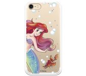 Funda Oficial Disney Sirenita Y Sebastian Transparente Para Iphone 7 - La Sirenita