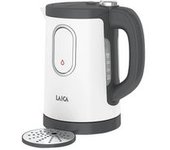 Hervidor De Agua Y Dispensador De Agua Laica Kj2000w Dual Flo Blanco Y Gris