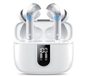 Auriculares Sin Tiempo Reproducción Horas Aumentar Veanxin Bluetooth Blanco