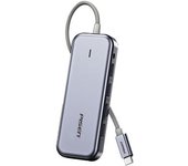 Adaptador Pisen Nj-tc12 6in1 Type-c A Hdmi 3usb3.0 Pd 1000mbps Para Huawei Mate40/p50 Samsung S20