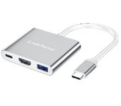 Adaptador Linksane A030 3in1 Type-c A Pd Hdmi Usb3.0 Para Huawei Mate40/p50 Samsung S20
