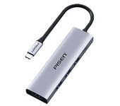 Adaptador Pisen Pgm-hb01 5in1 Type-c A Hdmi 3usb3.0 Pd100w Para Huawei Mate40/p50 Samsung S20