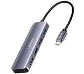 Adaptador Lenovo F1-c04 4in1 Type-c A 4usb3.0 Para Huawei Mate40/p50 Samsung S20