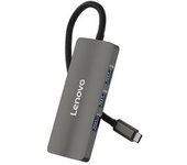Adaptador Lenovo D620 6in1 Type-c A 3usb3.0 Hdmi Type-c Rj45 Para Huawei Mate40/p50 Samsung S20