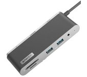 Adaptador Anker A8382 8in1 Type-c A Pd100w Hdmi 1000mbps Sd/tf Usb-a3.2 Aux 3.5mm Para Huawei Mate40/p50 Samsung S20