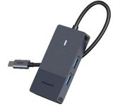 Adaptador Pisen Nj-tc04 5in1 Type-c A Hdmi 2usb3.0 Pd100w 1000mbps Para Huawei Mate40/p50 Samsung S20