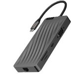 Adaptador Lenovo Lx0801-u 11in1 Type-c A Aux 3.5mm Pd 2usb3.0 2usb2.0 Hdmi Vga 1000mbps Sd/tf Para Huawei Mate40/p50 Samsung S20
