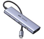 Adaptador Ugreen 90376 Type-c A 2usb3.2 2type-c3.2 Hdmi Para Huawei Mate40/p50 Samsung S20