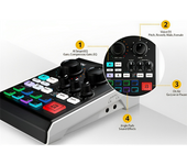 Aten Mezclador De Audio Para Pódcast Con Ia | Miclive De 6 Canales