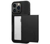 Funda Híbrida Ultra Fina Spigen Slim Armor Negro Para El Iphone 13 Pro