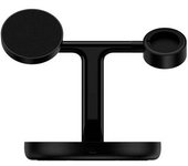 Cargador Inalámbrico Baseus Swan 3 En 1 Con Magsafe 20w Negro