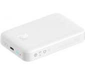Power Bank Mini 10000mah Baseus Compatible Con Magsafe Blanco - Carga Rápida 20w Y Cable Tipo C Inlcuido