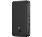 Power Bank Mini 5000mah Baseus Compatible Con Magsafe Negro - Carga Rápida 20w Y Cable Tipo C Incluido