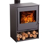 Estufa De Leña Eco Design Modelo Milano Titanium