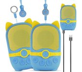 Walkie Talkies Para Niños Recargables, Paquete De 2, Juguetes Para 3 4 5 6-12