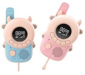 Walkie Talkie Para Niños - Techkids - Modelo Mouh-mouh - Pantalla Lcd Retroiluminada - 8 Canales - 10 Tonos