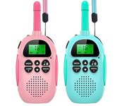 Paquete De 2 Walkie Talkies Recargables Para Niños: Regalo De Navidad Y Cumpleaños Para Niños Con Linterna, Para Exteriores, Camping, Senderismo