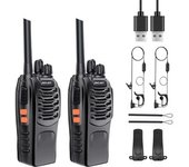 2 Uds 88e Vox Intercomunicador De Control Remoto Recargable Pmr 446mhz 16 C